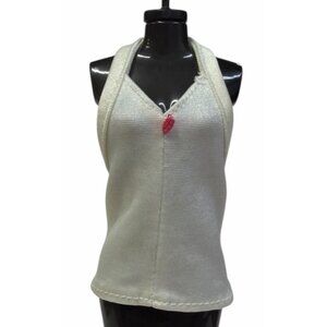 Vintage 1978 Ideal Super Model Tuesday Taylor Doll White Halter Top Shirt Pink